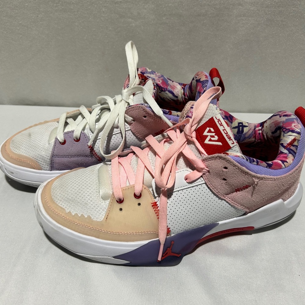 Jordan One‎ Take 5 White Arctic Punch Purple Pulse Mens 9.5 Basketball Shoes
